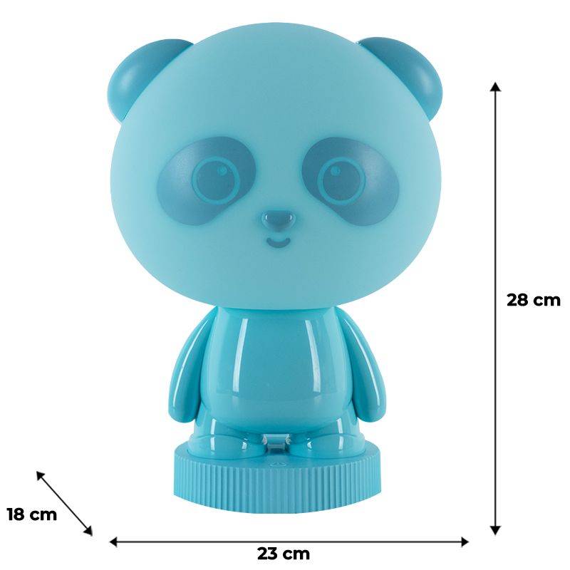 Світильник-нічник LED з акумулятором Panda, блакитний фото 6 Світильник-нічник LED з акумулятором Panda, блакитний фото 6