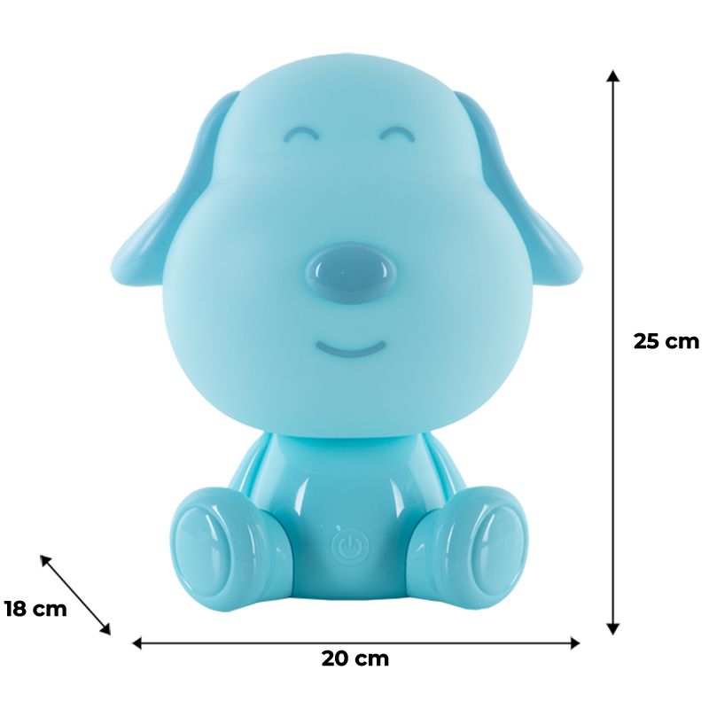 Світильник-нічник LED з акумулятором Doggy, блакитний фото 6 Світильник-нічник LED з акумулятором Doggy, блакитний фото 6