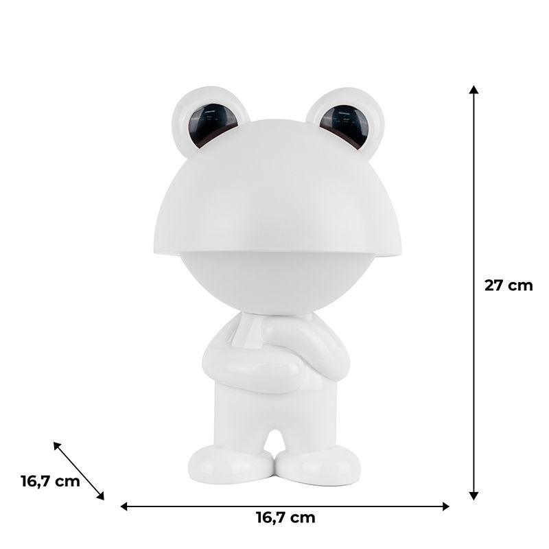 Світильник-нічник LED з акумулятором Dreamy Froggy, білий фото 6 Світильник-нічник LED з акумулятором Dreamy Froggy, білий фото 6