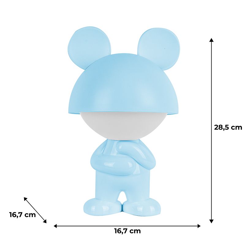 Світильник-нічник LED з акумулятором Dreamy Mouse, блакитний фото 6 Світильник-нічник LED з акумулятором Dreamy Mouse, блакитний фото 6