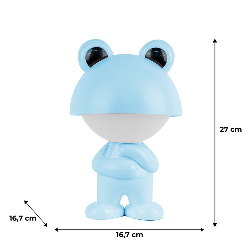 Світильник-нічник LED з акумулят. Dreamy Froggy, блакитний фото 6 Світильник-нічник LED з акумулят. Dreamy Froggy, блакитний фото 6