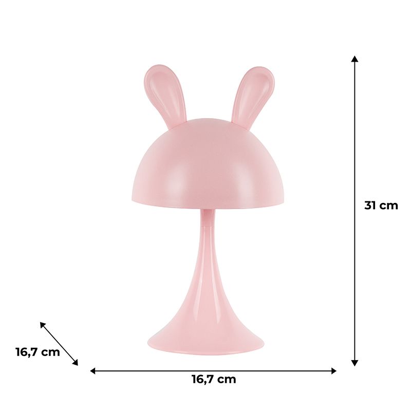 Світильник-нічник LED з акумулятором Simple Bunny, рожевий фото 6 Світильник-нічник LED з акумулятором Simple Bunny, рожевий фото 6