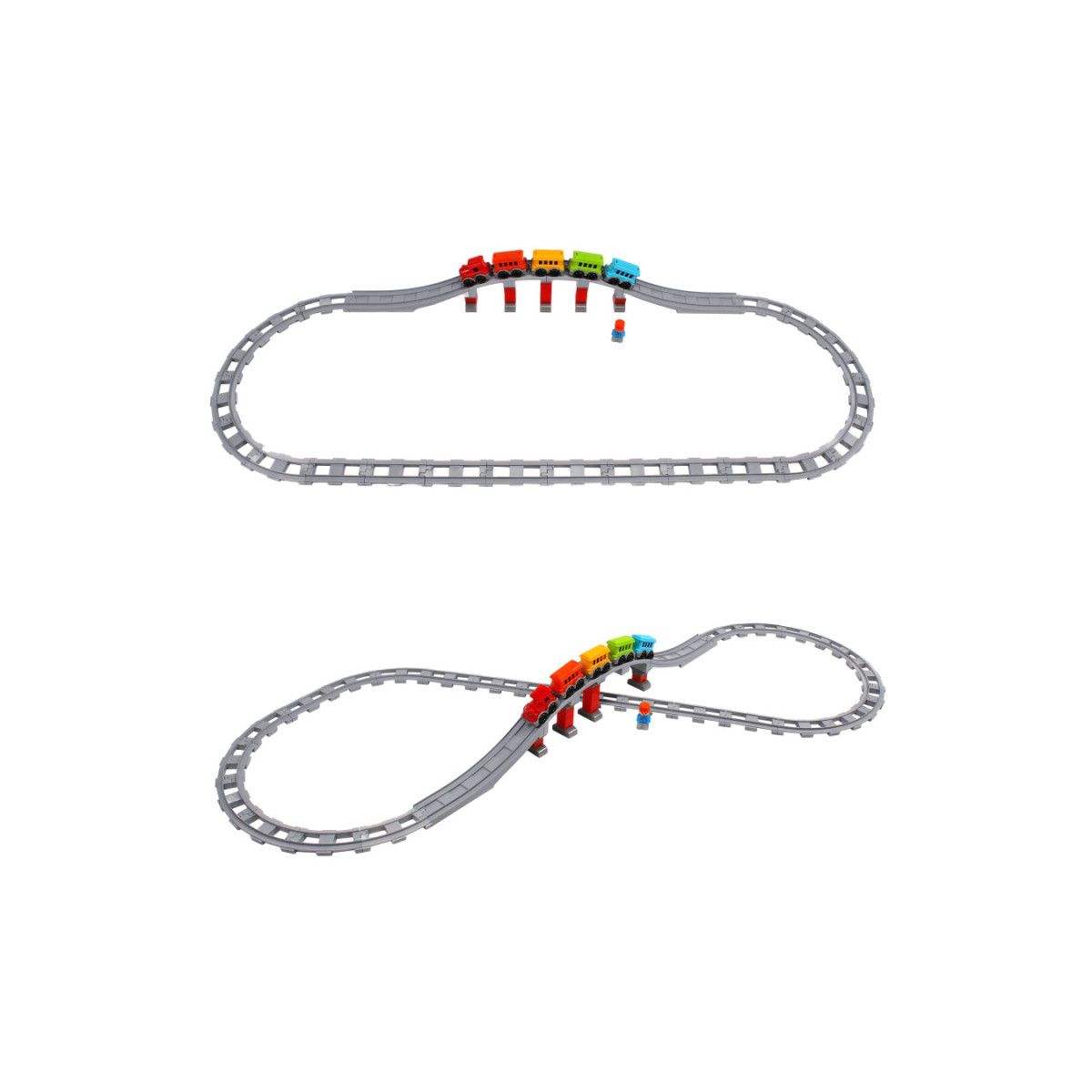 Іграшка «Конструктор залізниця ТехноК», коробка 37. 4х25х13. 7 см  фото 6