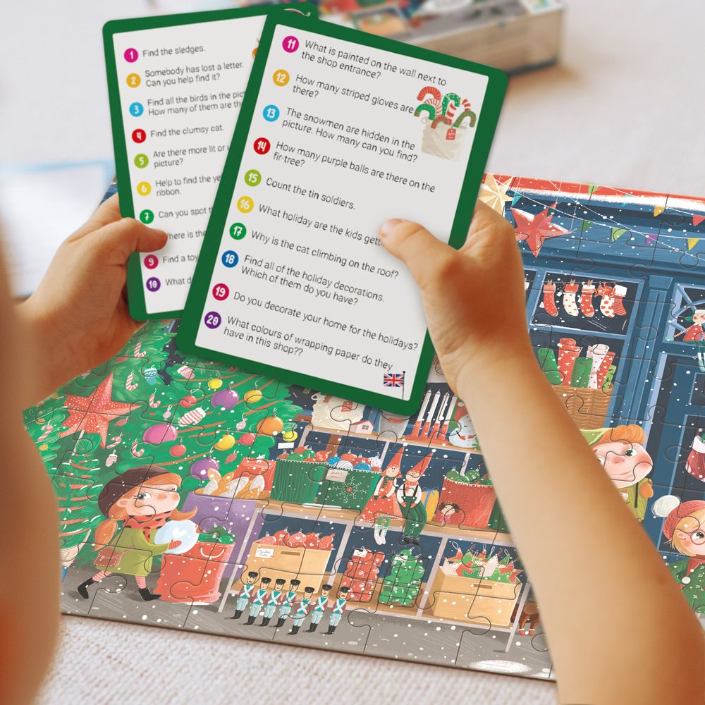 Пазл "Look and Find/Шукай та знаходь.  Зимові свята" 80 ел  фото 6