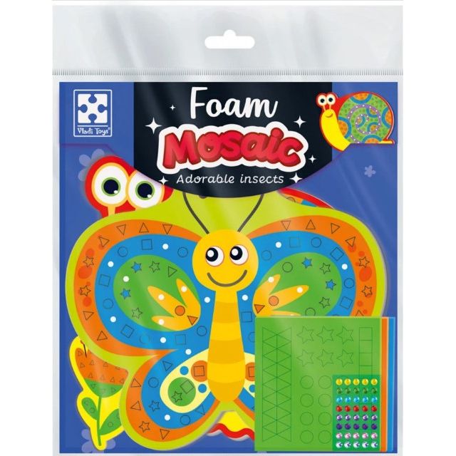 Набор для творчества с мягкой мозаикой и стразами "Волшебные букашки"  фото 6