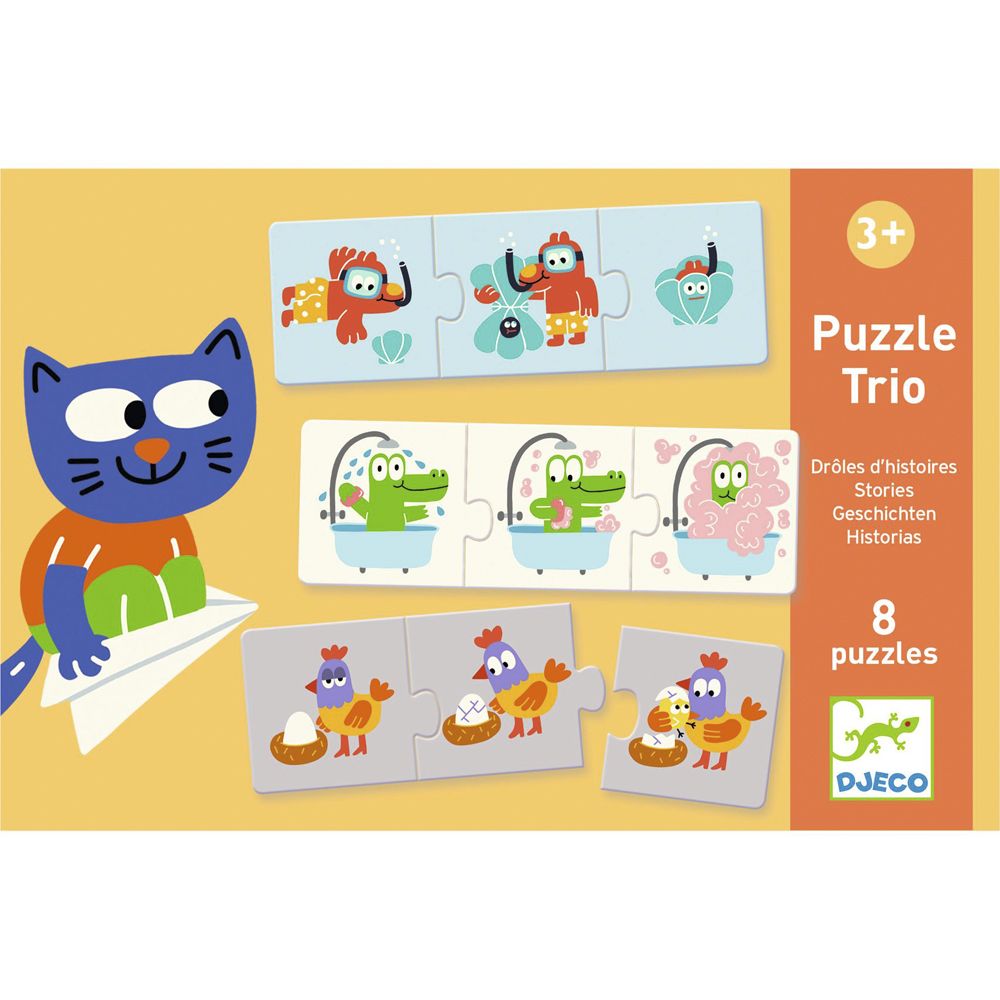 Тріо-пазл DJECO "Історії"  фото 6