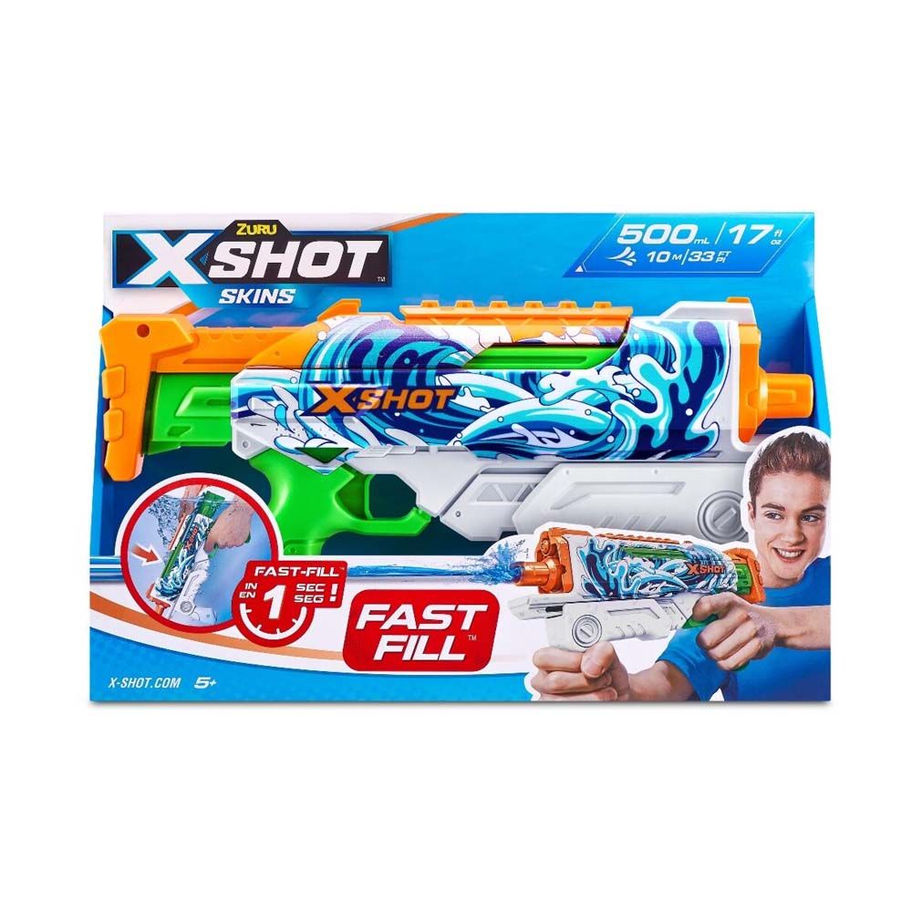 Водний бластер X-Shot Fast FIill Sins HYPERLOAD Waves  фото 6