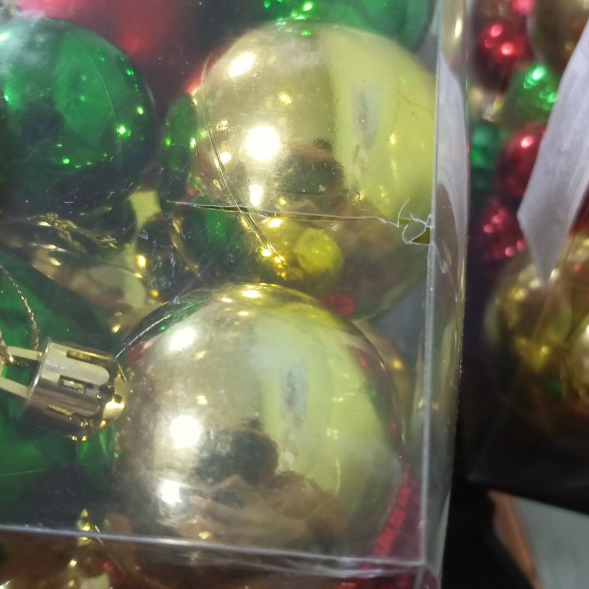 Уценка.  Новорічні прикраси C 67572 (32) 34 штуки, кульки, у слюді   - Повреждена упаковка  фото 6