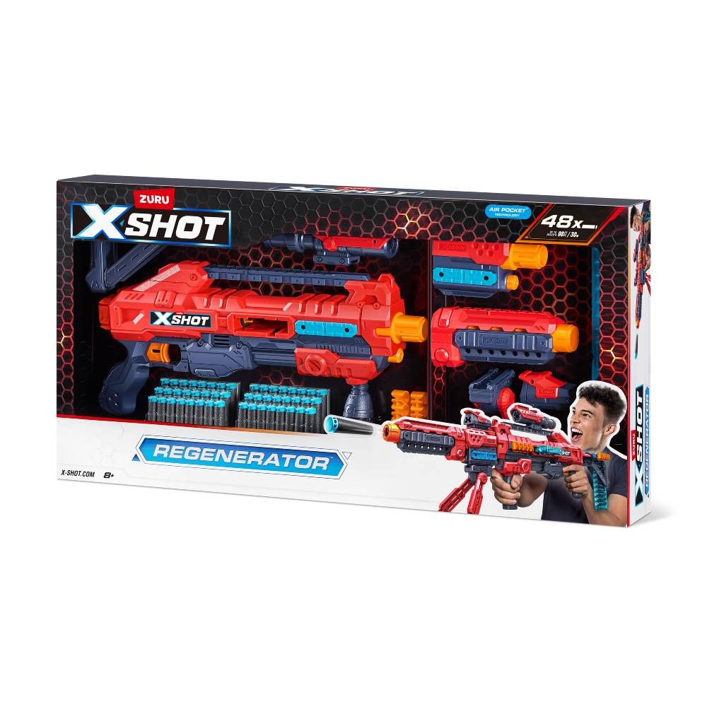 Набор быстрострельных бластеров "X-Shot.  Excel Regenerator" (48 патронов)  фото 6