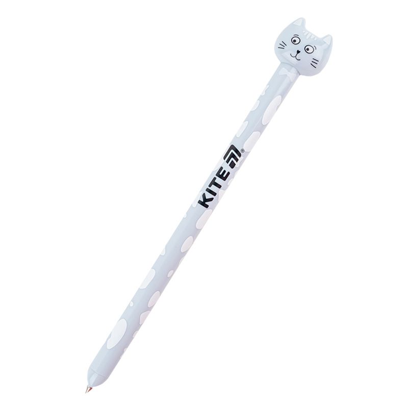 Ручка кулькова автоматична Funny cat, синя  фото 6