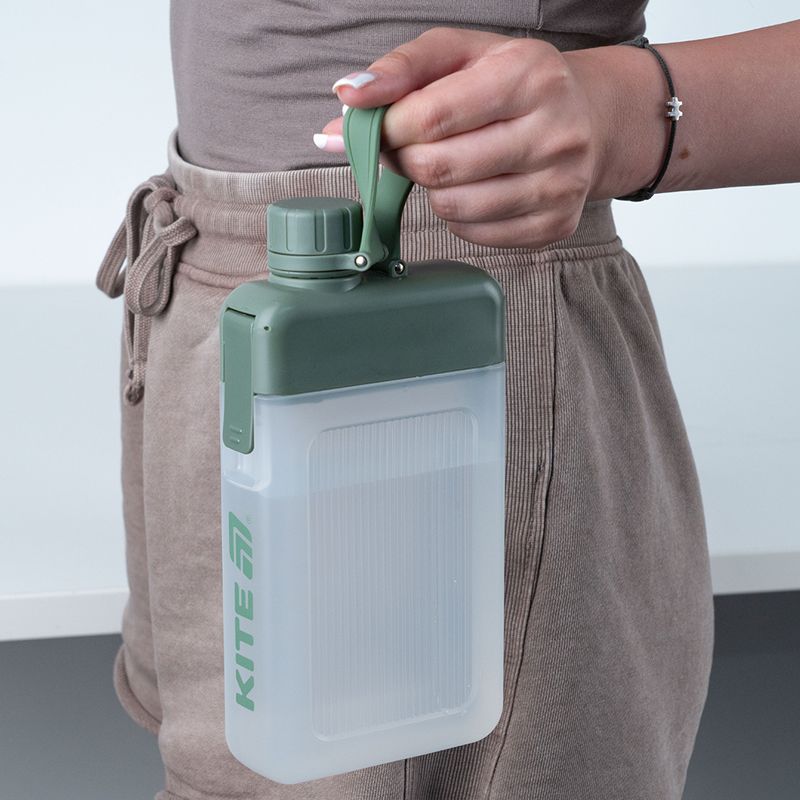 Пляшка для води, 450 мл, зелена  фото 6