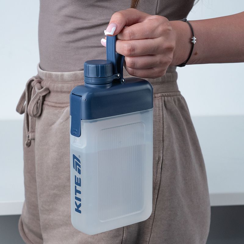 Бутылка для воды, 450 мл, синяя  фото 6