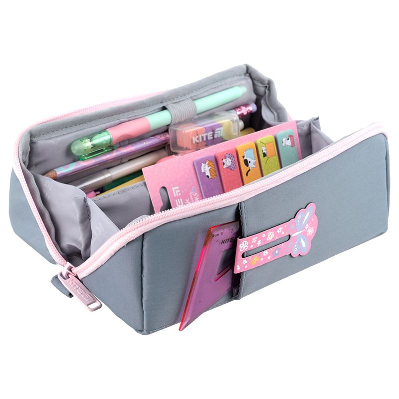 Пенал Kite 2702-1 сіро-рожевий  фото 6