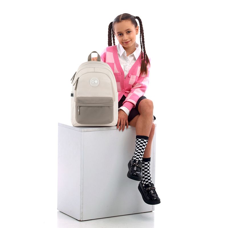 Рюкзак GoPack Education Teens 141L бежевий, коричневий  фото 6