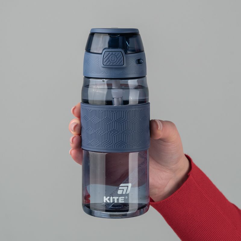 Пляшечка для води 600 мл, синя  фото 6