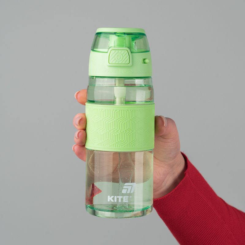 Пляшечка для води 600 мл, зелена  фото 6