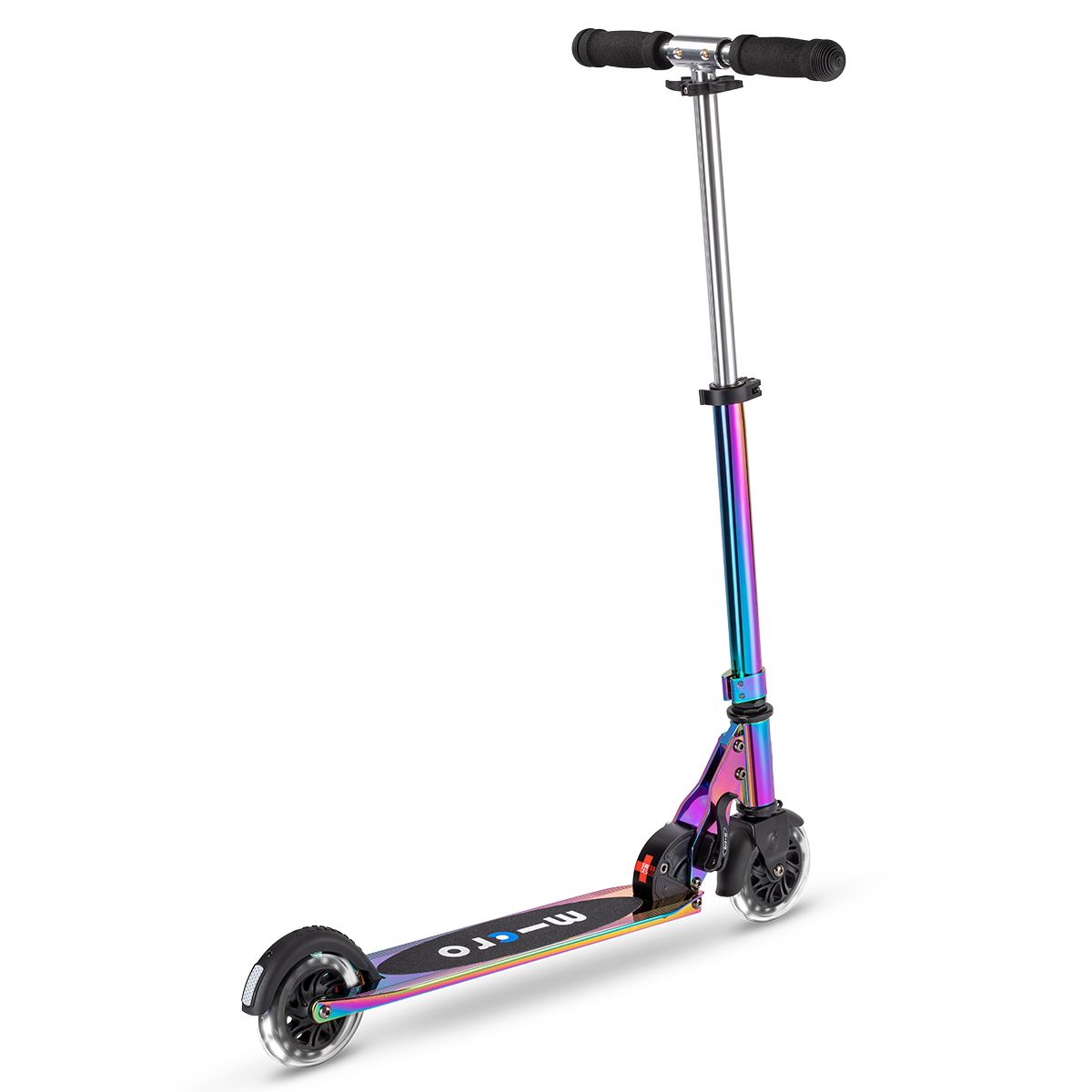 Самокат Micro серии Sprite LED – Неохром  фото 6