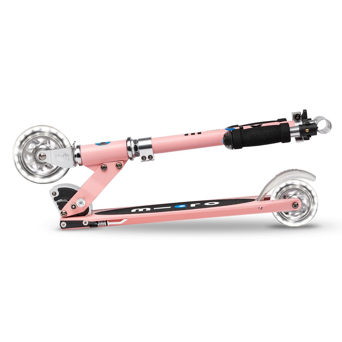 Самокат Micro серии Sprite LED - Неоновая роза  фото 6