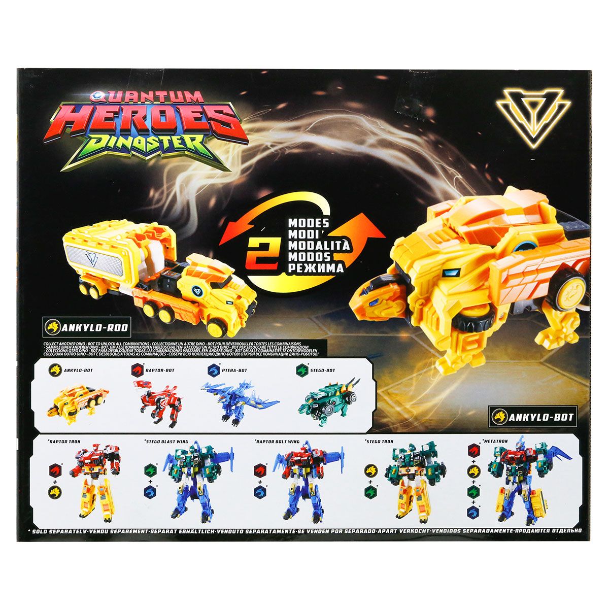 Динозавр-трансформер Dinoster - Мега Дино-Смеш Анкило  фото 6