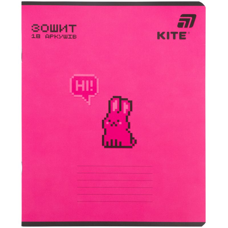 Зошит 18 арк. , лін. , софт тач + УФ лак об'ємний, Kite OC  фото 6
