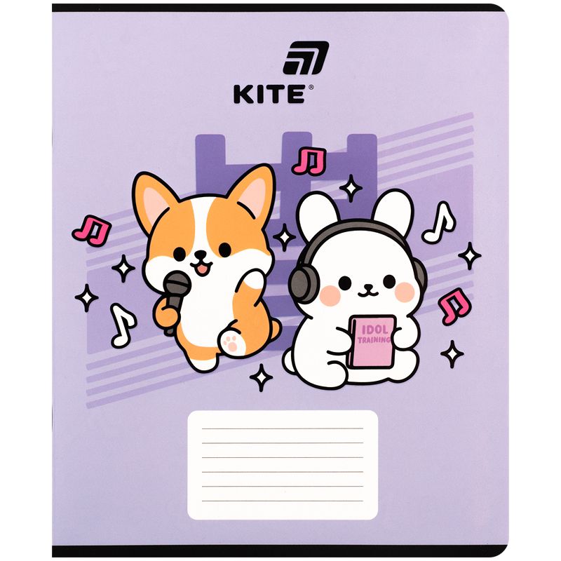 Тетрадь 18 л. , кл. , софт тач + УФ лак, Kite  фото 6