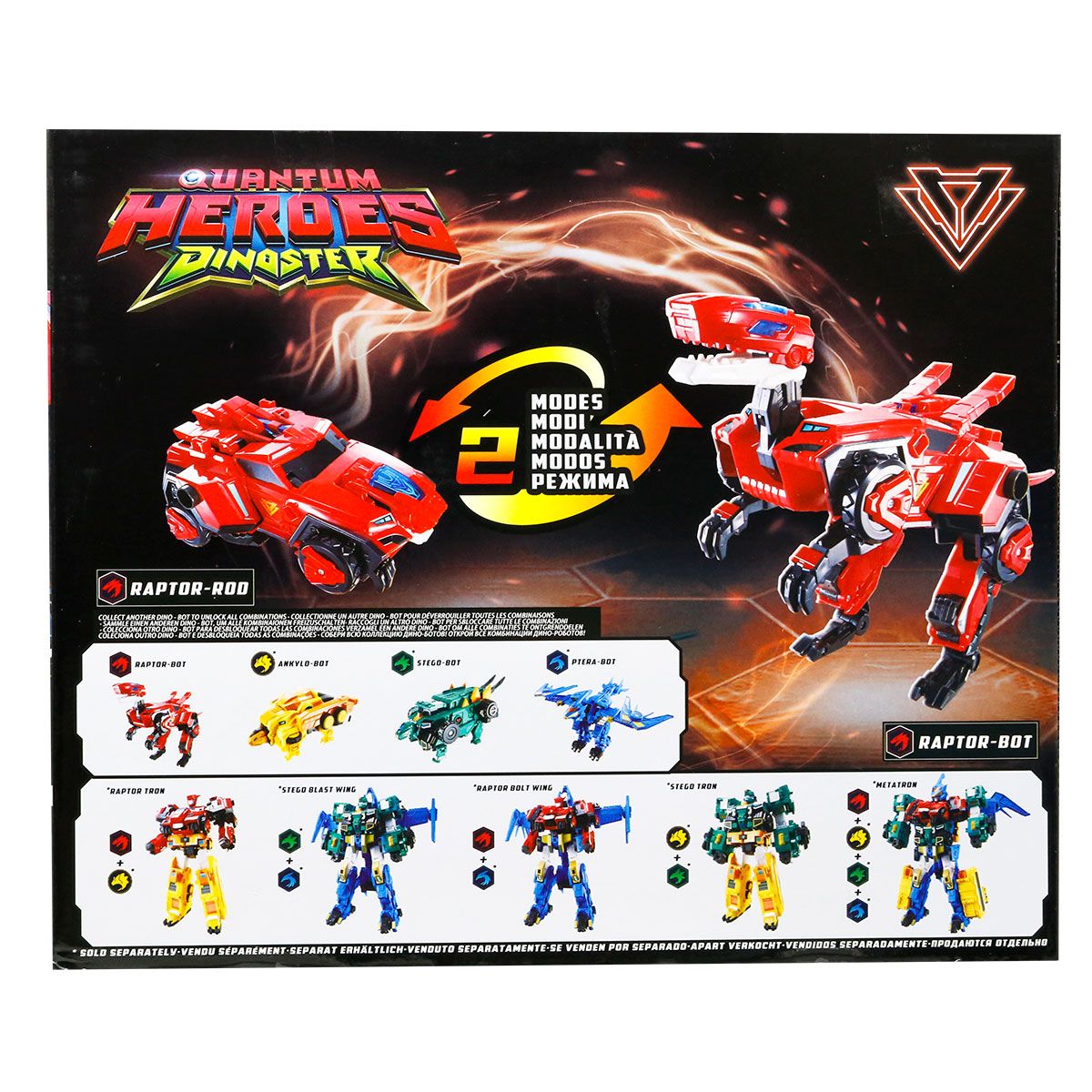 Динозавр-трансформер Dinoster - Мега Дино-Страйк Раптор  фото 6