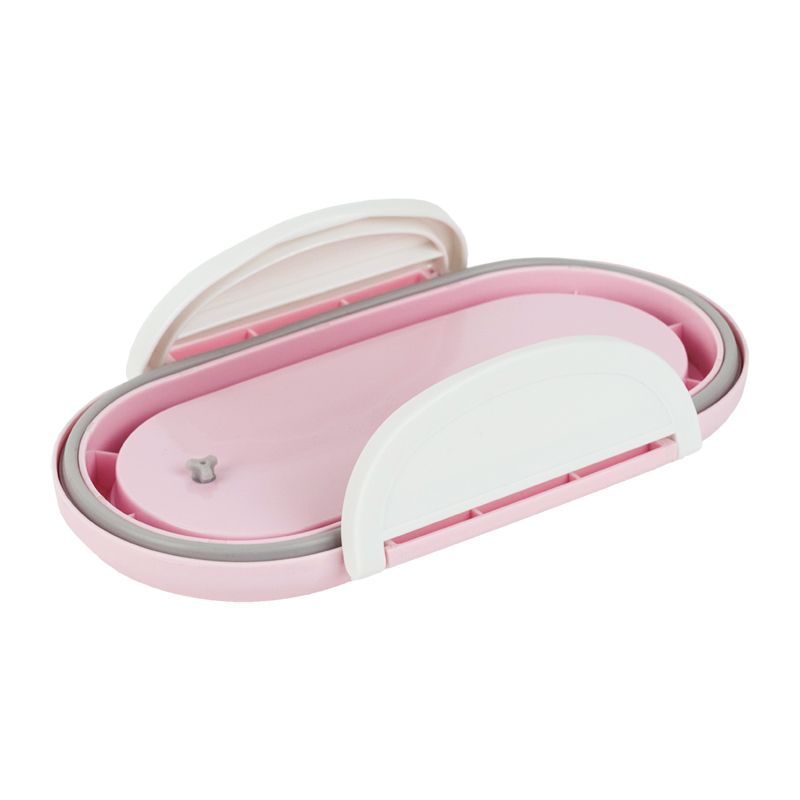 Ланчбокс з розділювачем 1000 мл, пудровий  фото 6