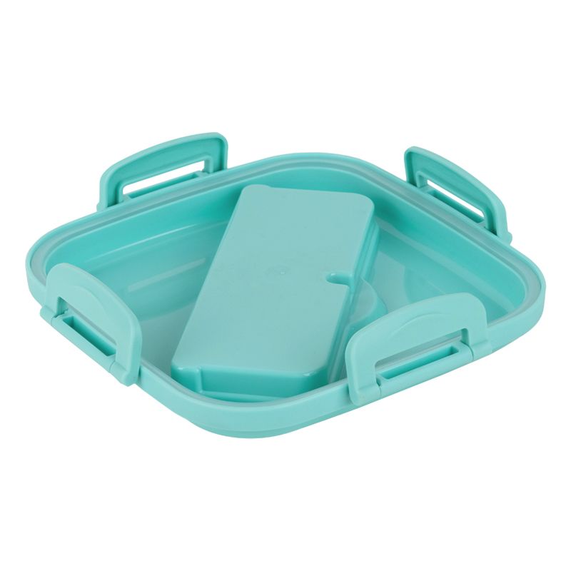 Ланчбокс з розділювачем 1100 мл, м'ятно-бежевий  фото 6