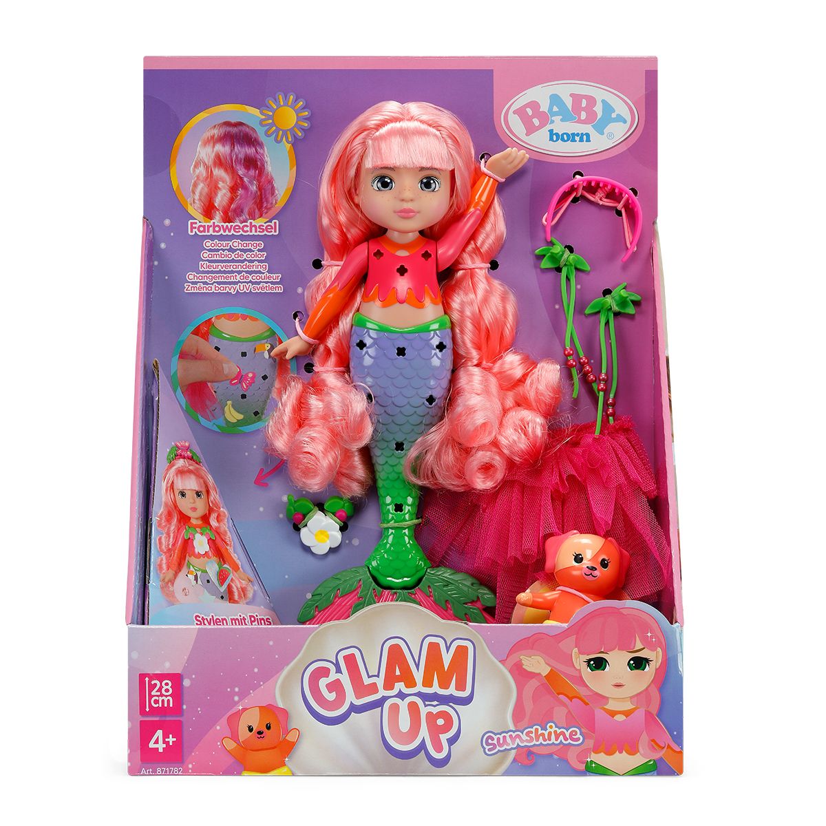 Кукла Baby Born серии Glam Up – Русалочка Саншайн (28 см)  фото 6
