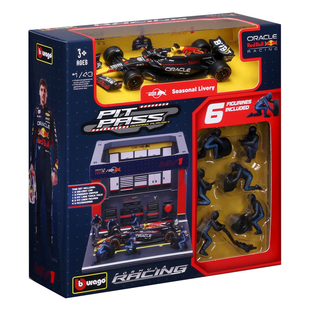 Игровой набор - Pit Pass Oracle Red Bull Racing RB20 (1:43)  фото 6