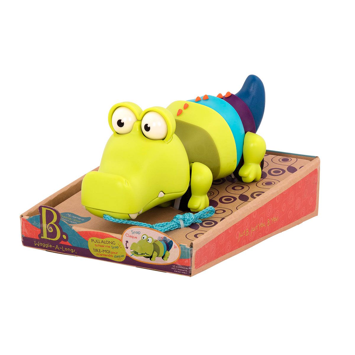 Игрушка-Каталка На Веревочке - Крокодил Клац-Клаус  фото 6