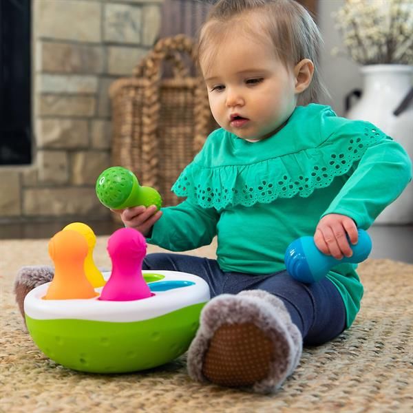 Сортер-балансир Fat Brain Toys Spinny Pins - Неваляшки  фото 6