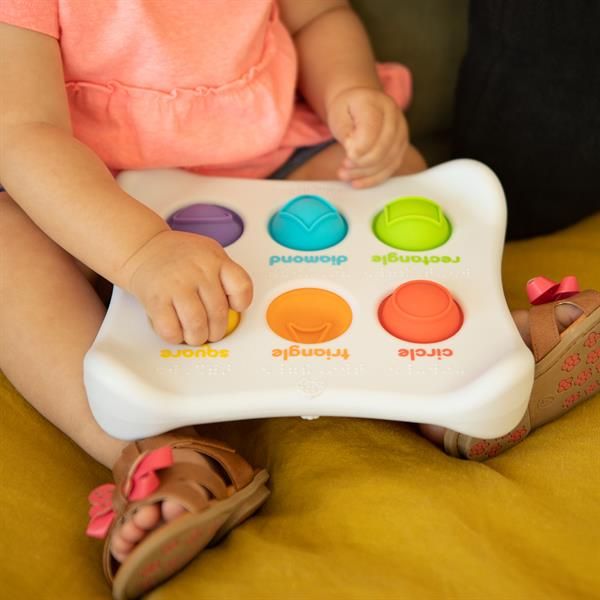 Сенсорна іграшка Fat Brain Toys Dimpl Duo Колір Форма Брайль, симпл димпл / simple dimple  фото 6