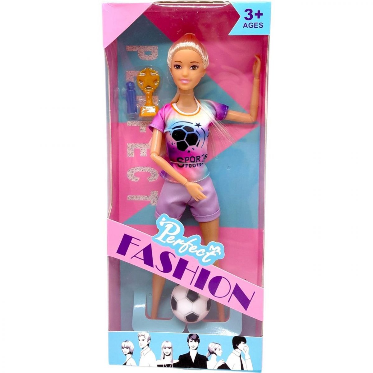 Уценка.  Кукла спортсменка "Perfect Fashion" 29 см (БЛОНДИНКА) - ОТЛОМАНАЯ РУКА  фото 6