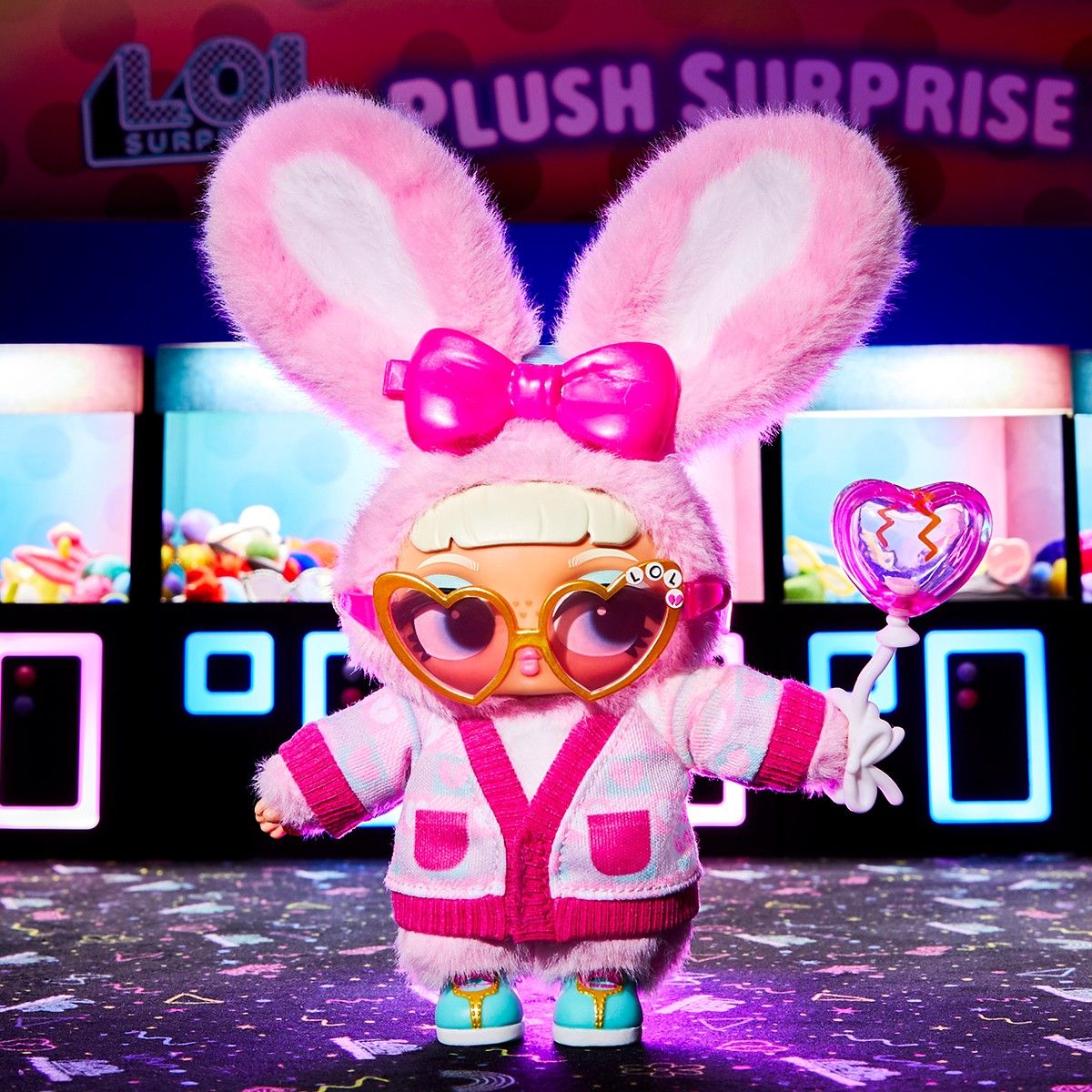 Мягкая игрушка‑сюрприз на подвесе L. O. L.  Surprise! – Пушистый маскарад.  Кролик Синна  фото 6