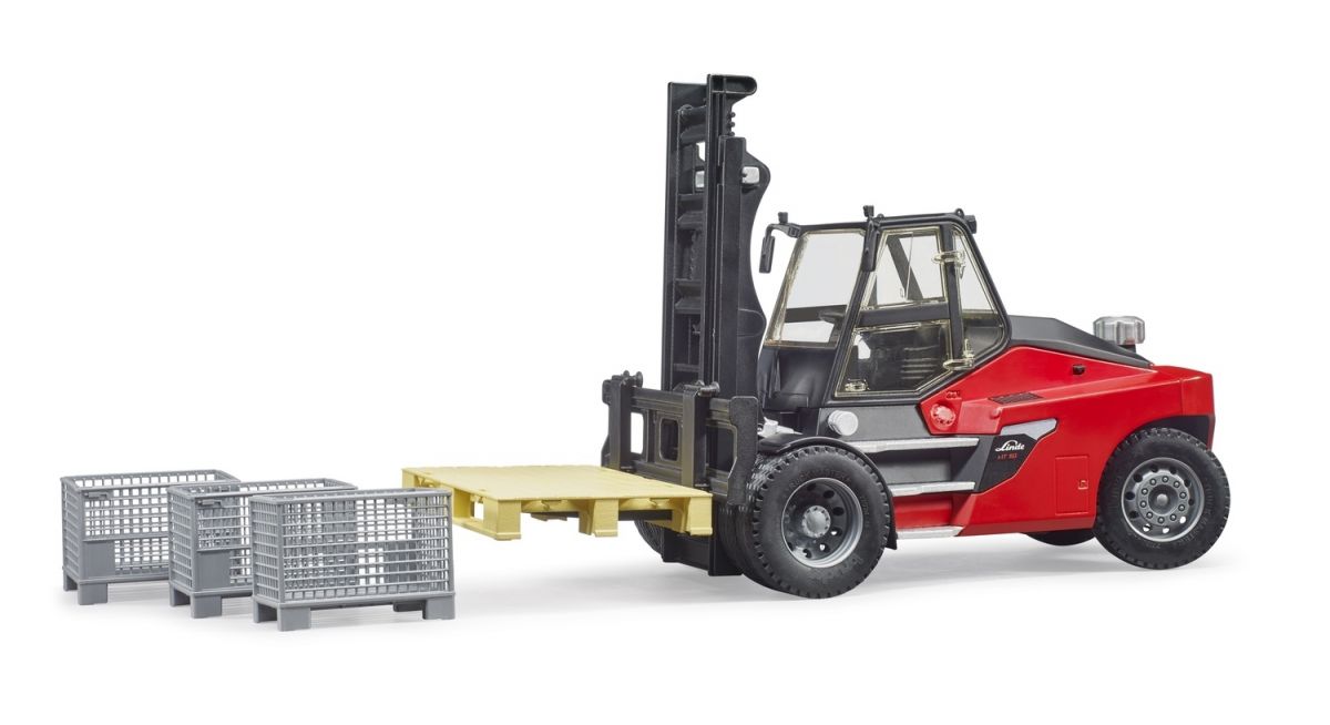 Набор игрушечных.  Погрузчик Linde HT160 с аксессуарами  фото 6