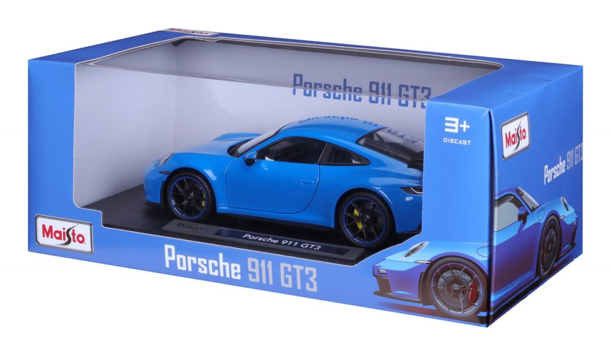 Автомодель в масштабе 1:18 - 2022 Porsche 911 GT3 синий  фото 6