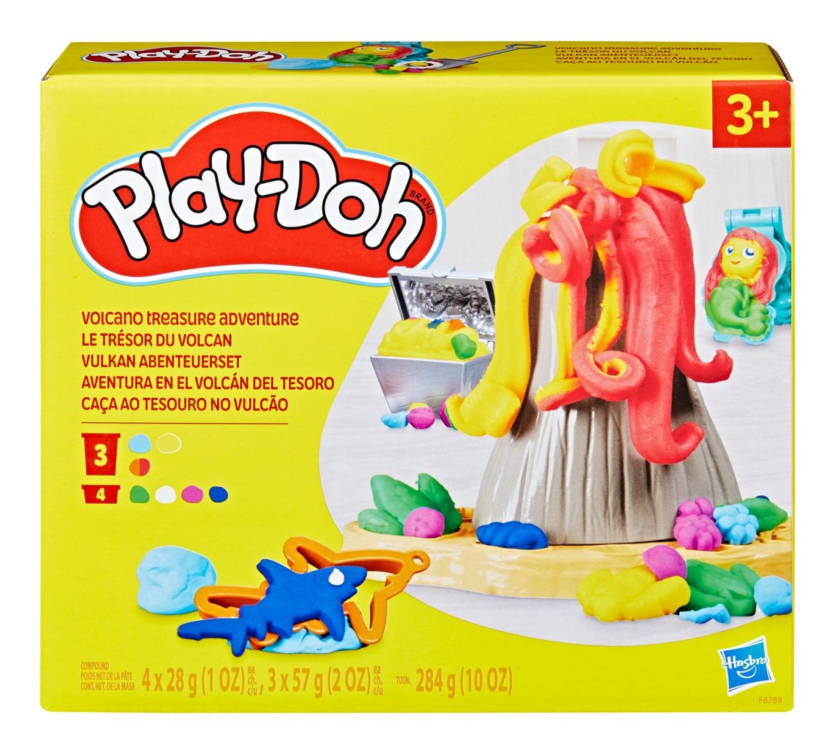 Play-Doh Набор для творчества с массой для лепки Вулканическое приключение с сокровищами  фото 6