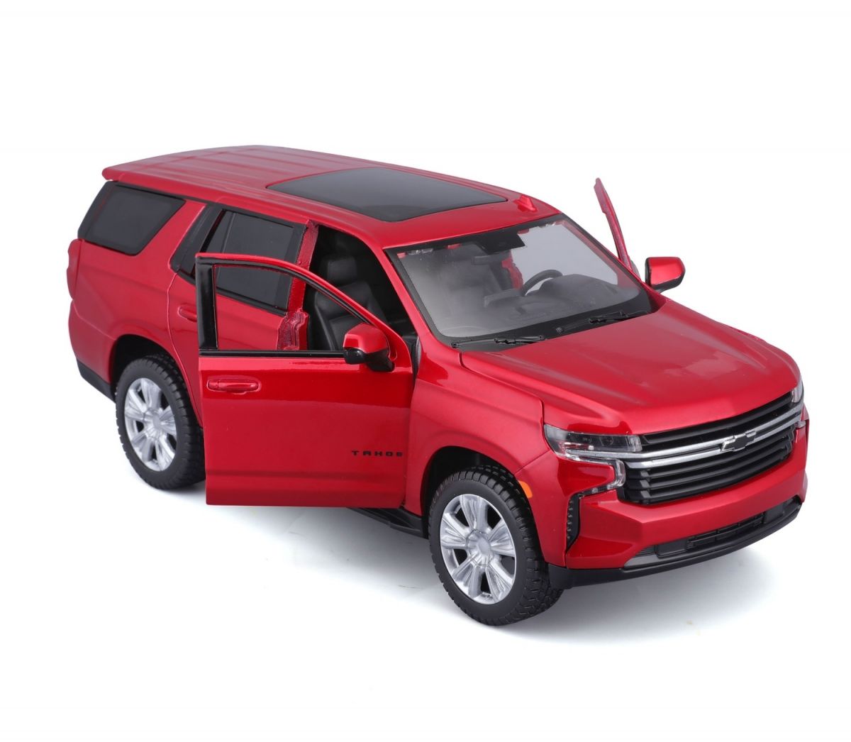 Автомодель в масштабе 1:24 - 2021 Chevy Tahoe красный  фото 6