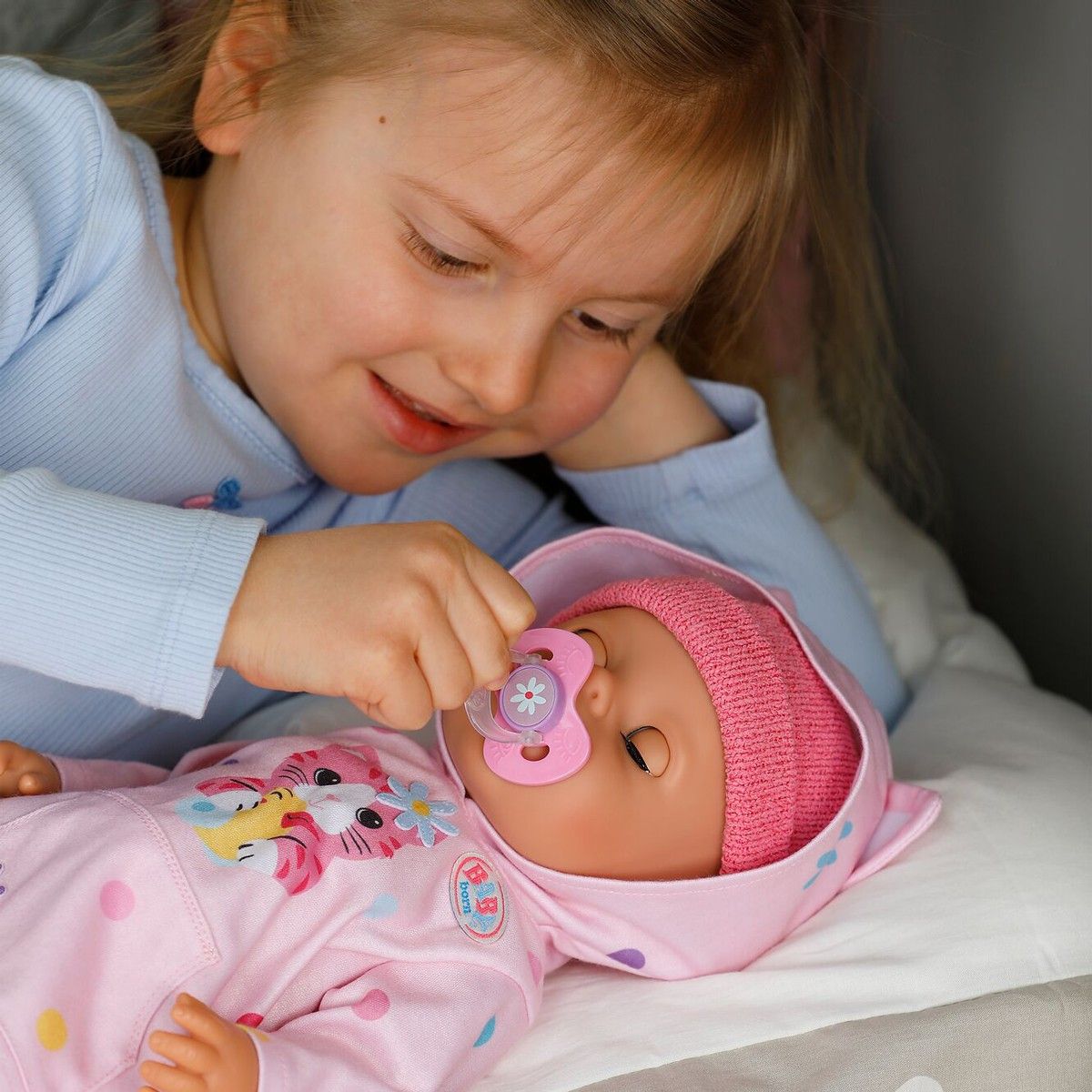Кукла Baby Born серии Click & Play – Эмма в костюме с ушками (43 см)  фото 6