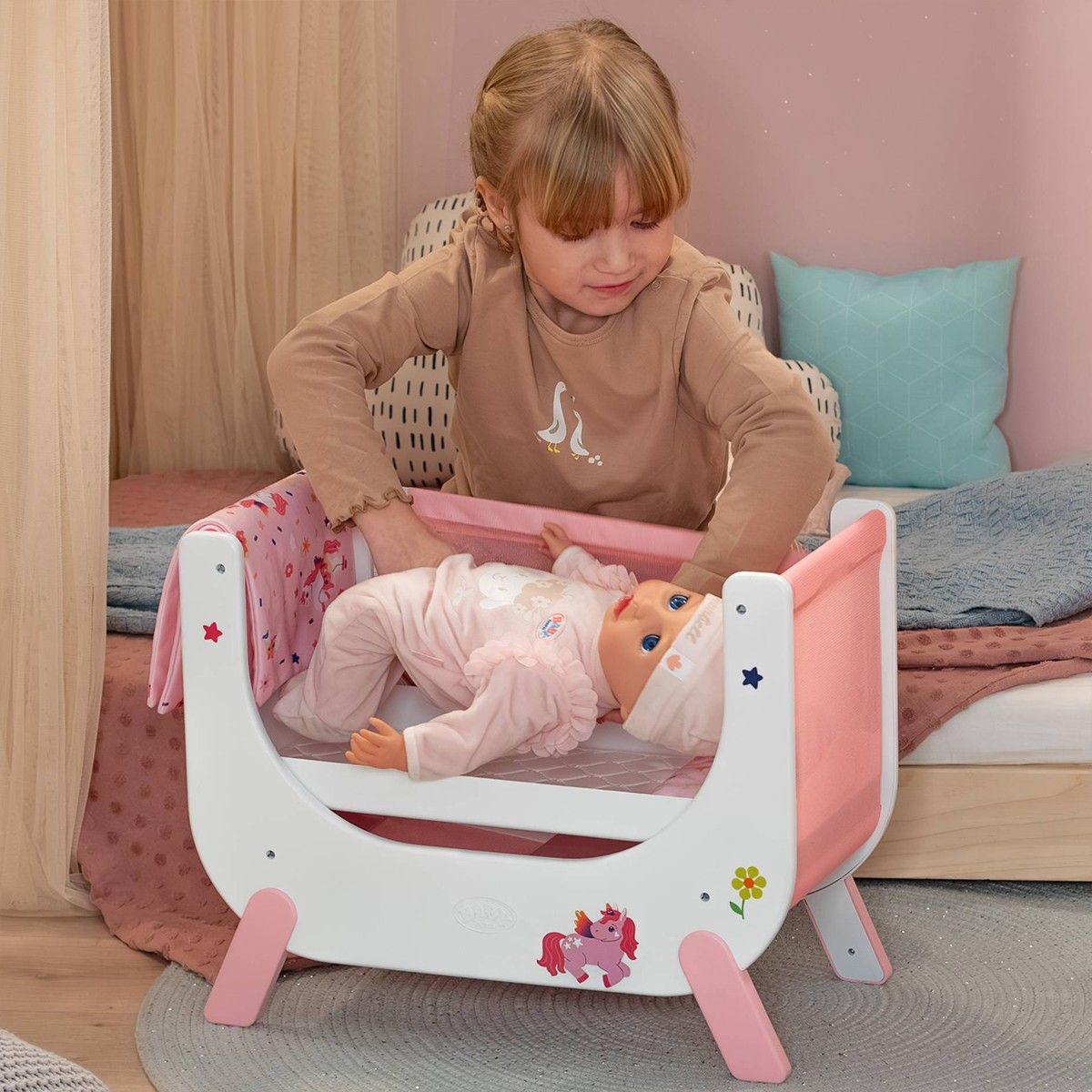 Кроватка для куклы BABY born – Сны Единорога  фото 6