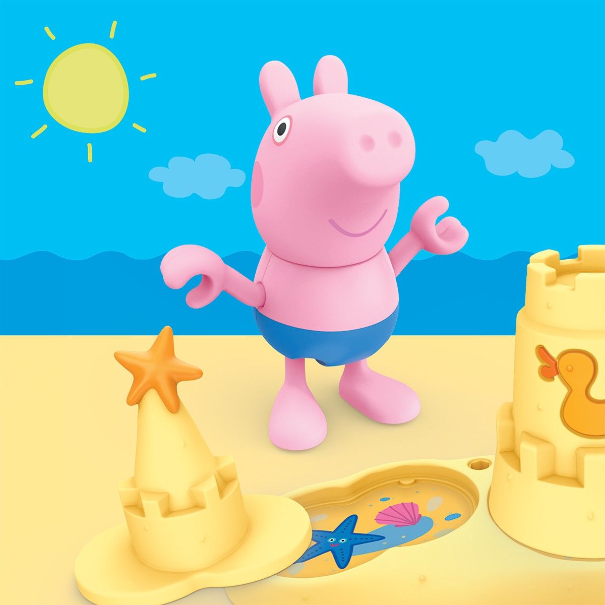 Игровой набор Peppa Figurines – Три маленькие свинки на пляже  фото 6