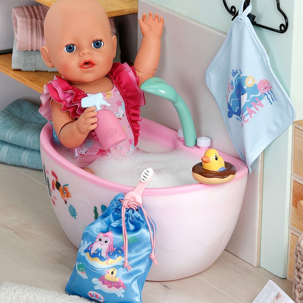 Игровой набор для купания куклы Baby Born – Океан заботы  фото 6