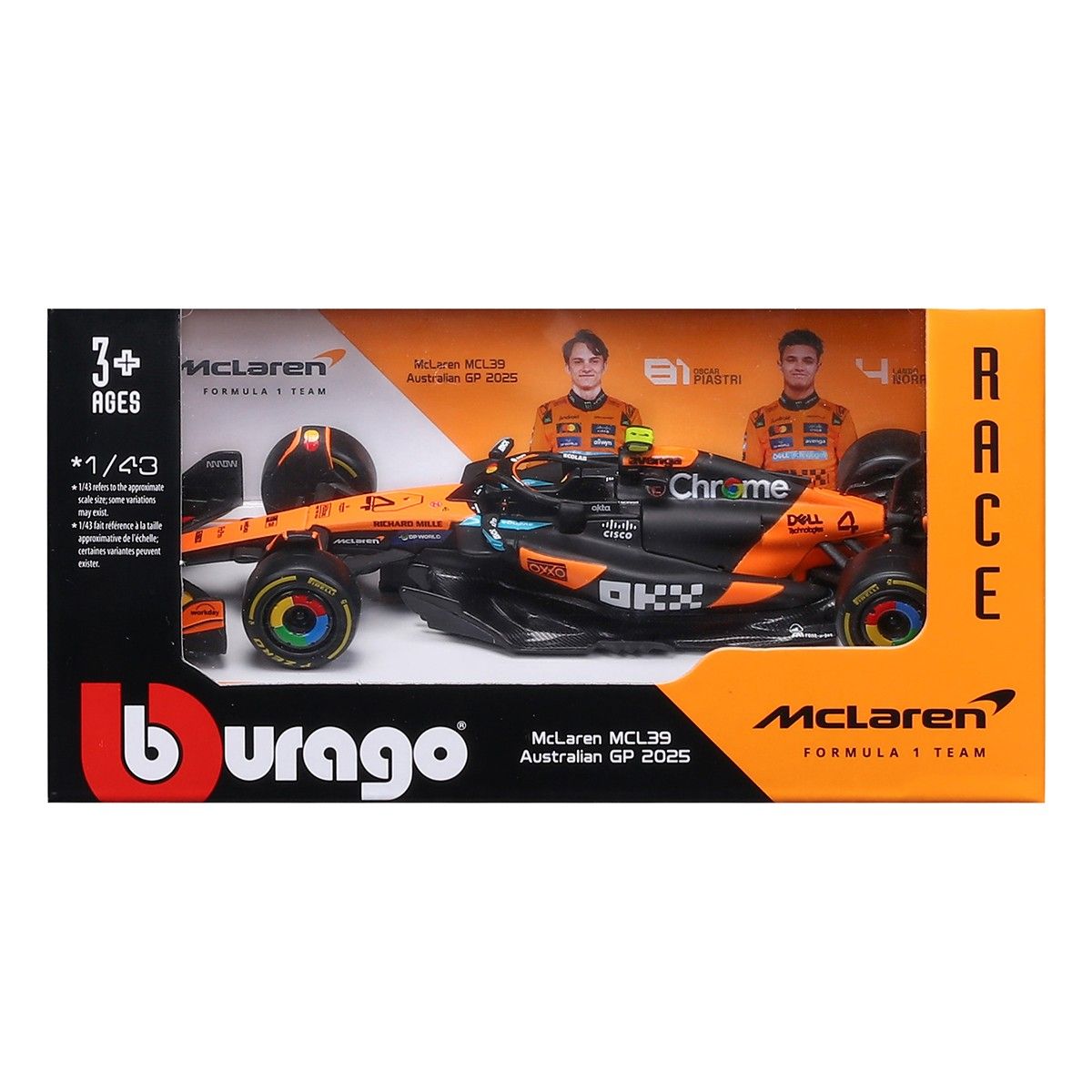 Автомодель - McLaren F1 MCL39 (2025) (1:43)  фото 6