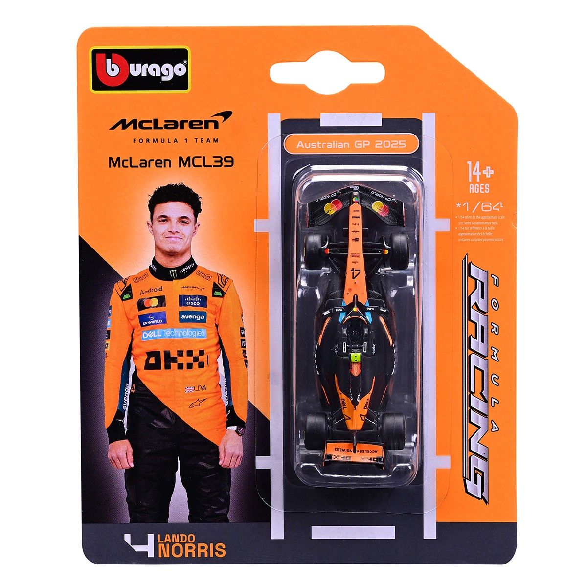 Автомодель - McLaren F1 MCL39 (2025) (1:64)  фото 6