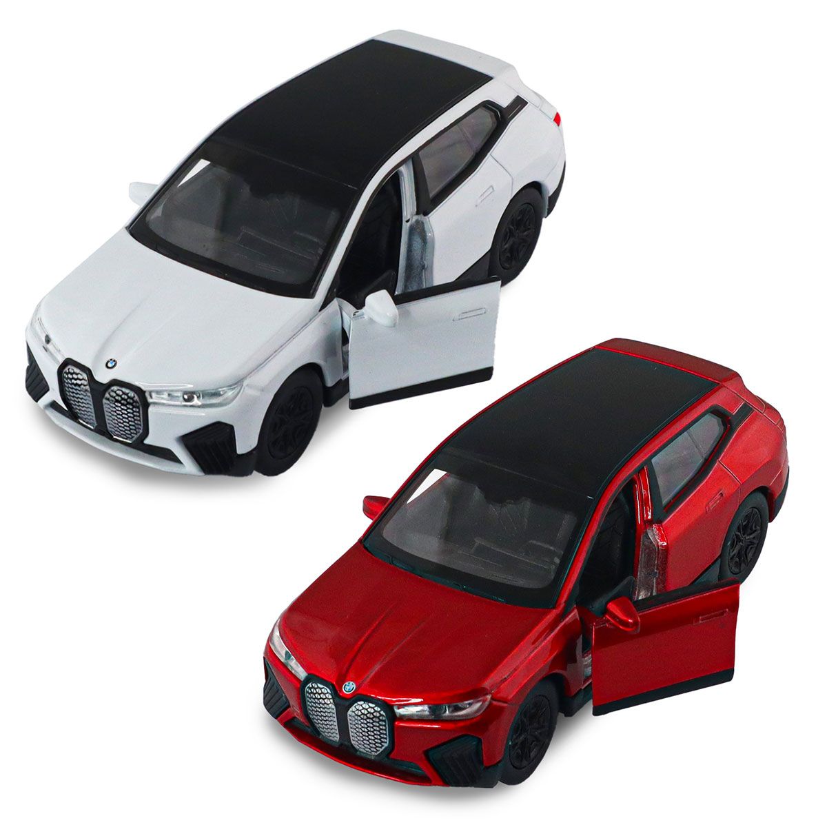 Автомодель - BMW iX (червоний, білий)  фото 6