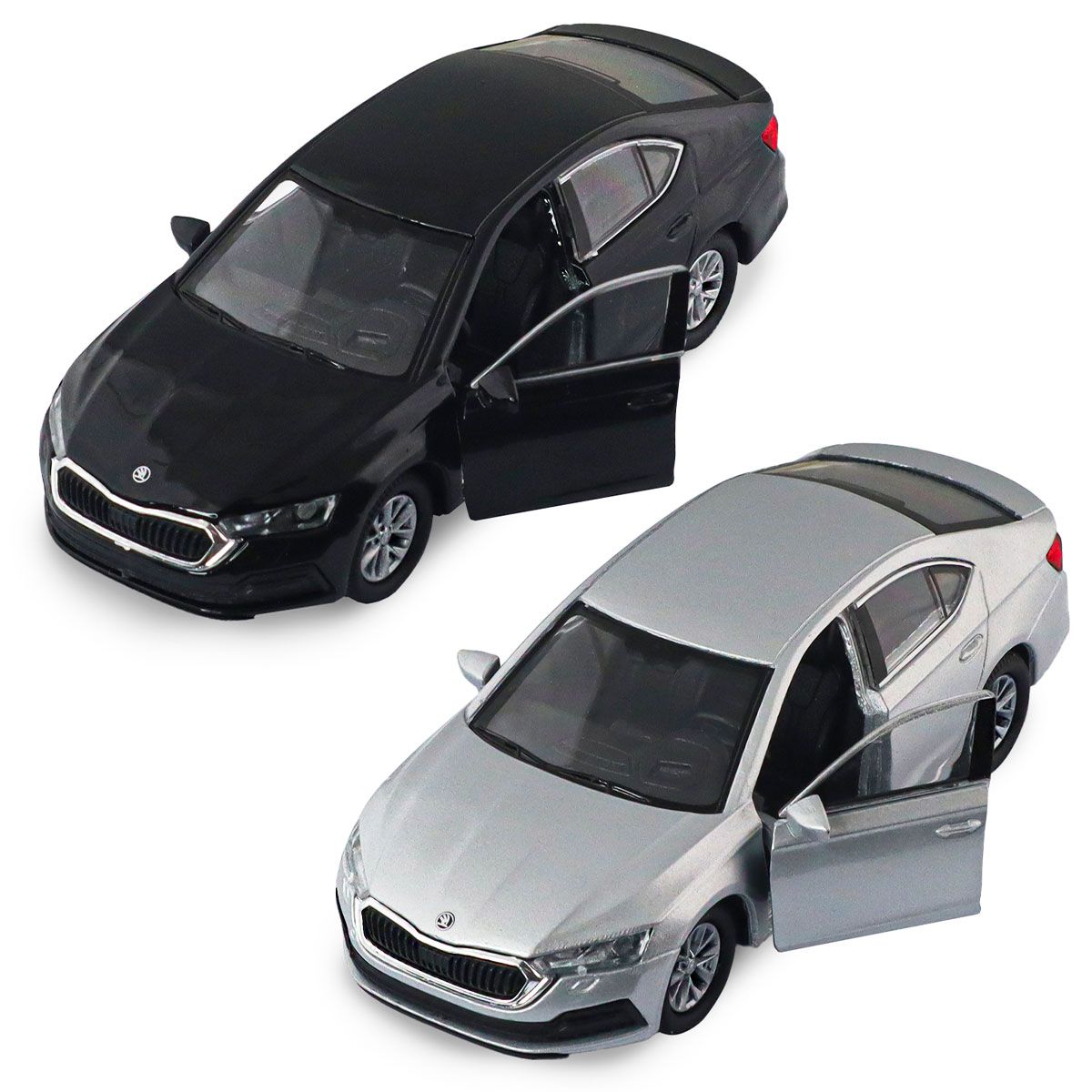Автомодель - Skoda Octavia (чорний, сріблястий)  фото 6