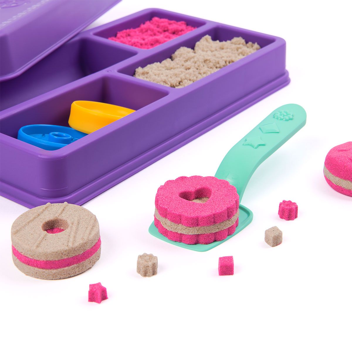Набір піску для творчості - Kinetic Sand Кольорове печиво  фото 6