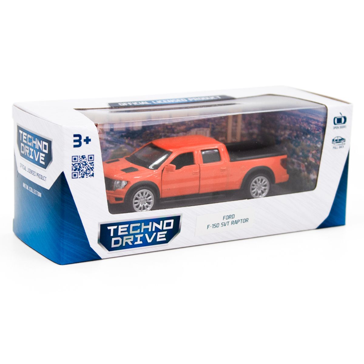 Автомодель - FORD F-150 SVT Raptor (оранжевый)  фото 6