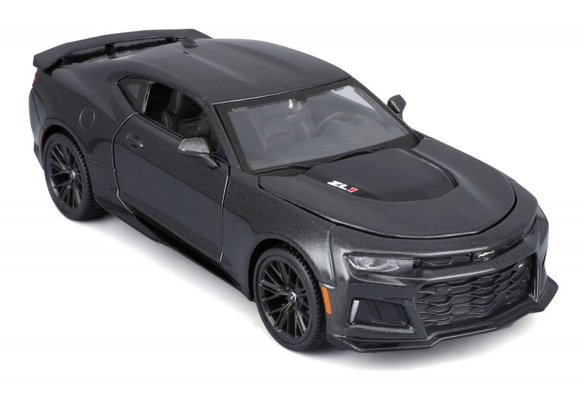 Збірна модель автомобіля 2017 Chevrolet Camaro ZL1, масштаб 1:24 металік сірий  фото 6
